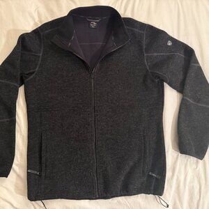 Kuhl ThermoCore Fleece, Size L, Blk/Gry, Full Zip